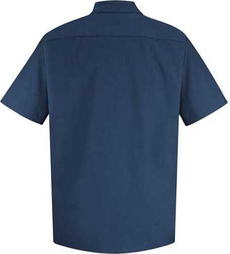 Red Kap SP26 Specialized Short Sleeve Pocketless Work Shirt - Navy - HIT a Double - 1