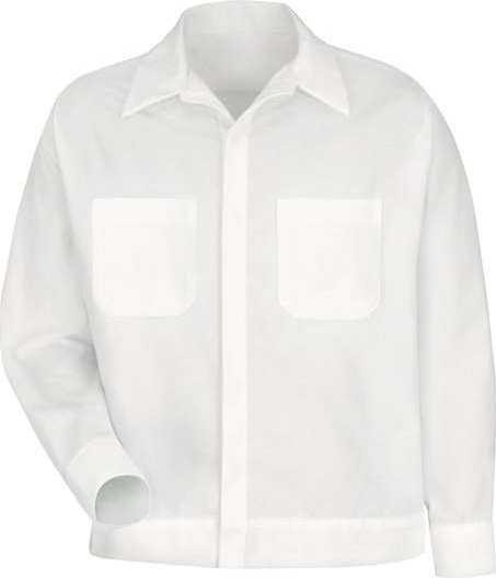 Red Kap SP35 Button-Front Shirt Jacket - White - HIT a Double - 1