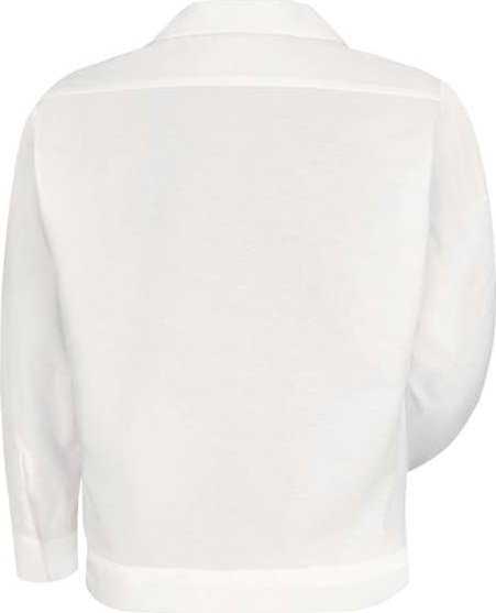 Red Kap SP35L Button-Front Shirt Jacket - Long Sizes - White - HIT a Double - 1