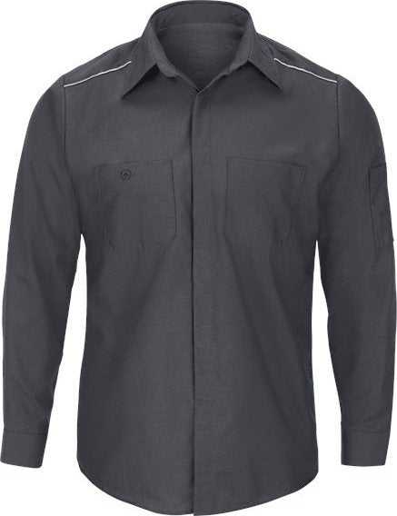 Red Kap SP3A Pro Airflow Long Sleeve Work Shirt - Charcoal - HIT a Double - 1