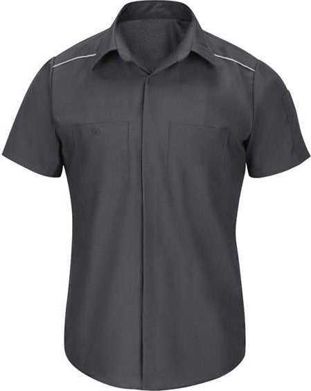 Red Kap SP4AL Short Sleeve Pro Airflow Work Shirt - Long Sizes - Charcoal - HIT a Double - 1