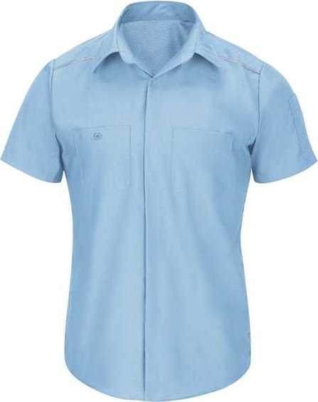Red Kap SP4AL Short Sleeve Pro Airflow Work Shirt - Long Sizes - Light Blue - HIT a Double - 1