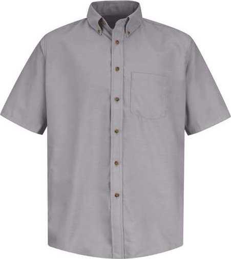 Red Kap SP80L Poplin Short Sleeve Dress Shirt - Long Sizes - Silver Gray - HIT a Double - 1