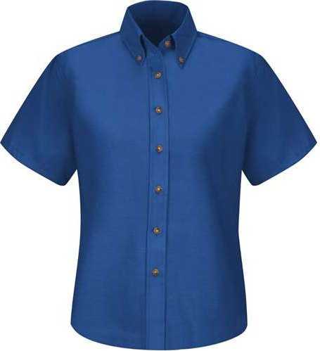 Red Kap SP81EXT Women's Poplin Dress Shirt Extended Sizes - Royal Blue - HIT a Double - 1