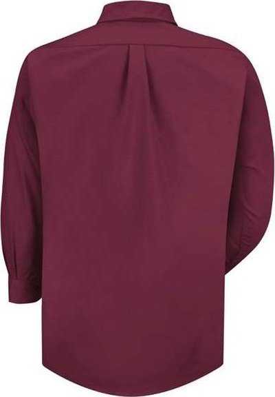 Red Kap SP90 Poplin Long Sleeve Dress Shirt - Burgundy - HIT a Double - 2