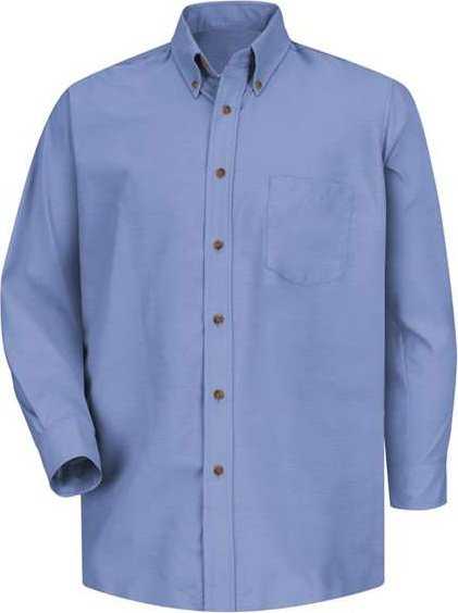 Red Kap SP90 Poplin Long Sleeve Dress Shirt - Light Blue - HIT a Double - 1