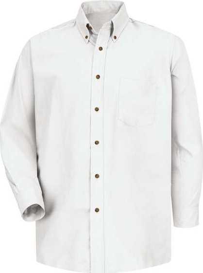Red Kap SP90 Poplin Long Sleeve Dress Shirt - White - HIT a Double - 1