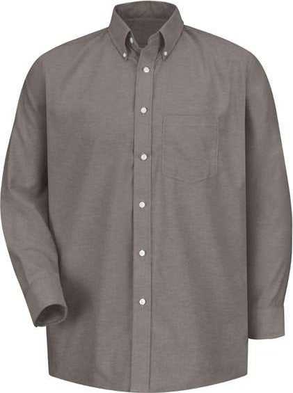 Red Kap SR70 Executive Oxford Long Sleeve Dress Shirt - GY-Gray 32 - HIT a Double - 1