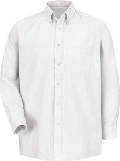 Red Kap SR70 Executive Oxford Long Sleeve Dress Shirt - White 34 - HIT a Double - 1