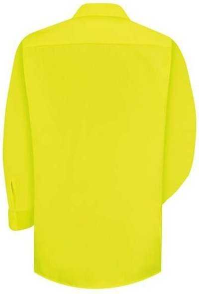 Red Kap SS14 Enhanced Visibility Long Sleeve Work Shirt - Yellow/ Green - HIT a Double - 1
