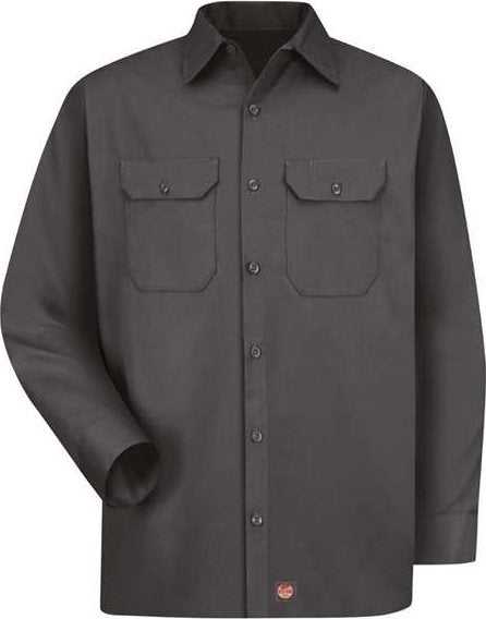 Red Kap ST52 Utility Long Sleeve Work Shirt - Charcoal - HIT a Double - 1
