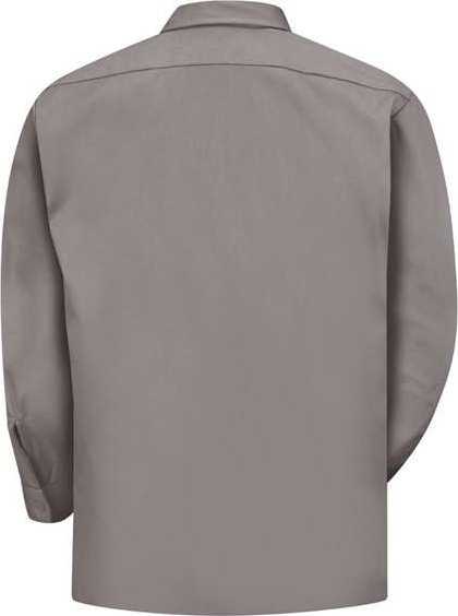 Red Kap ST52L Utility Long Sleeve Work Shirt Long Sizes - Silver - HIT a Double - 2