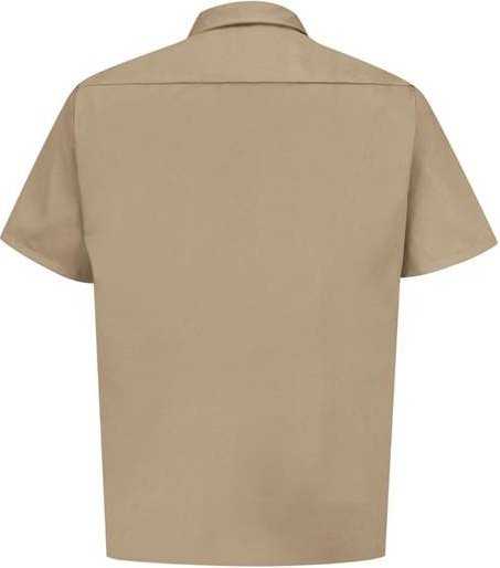 Red Kap ST62 Utility Short Sleeve Work Shirt - Khaki - HIT a Double - 2