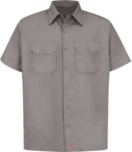 Red Kap ST62 Utility Short Sleeve Work Shirt - Silver Gray - HIT a Double - 1