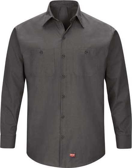 Red Kap SX10L Men&#39;s Long Sleeve Mimix Work Shirt - Long Sizes - Charcoal - HIT a Double - 1