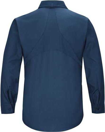 Red Kap SX10L Men's Long Sleeve Mimix Work Shirt - Long Sizes - Navy - HIT a Double - 1