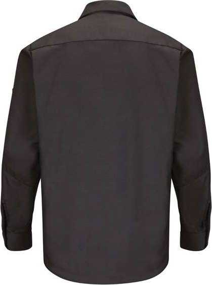 Red Kap SY10 Long Sleeve Automotive Crew Shirt - Charcoal - HIT a Double - 2