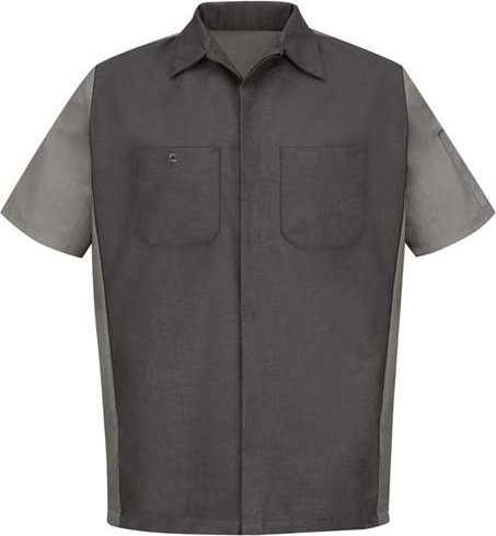 Red Kap SY20 Short Sleeve Automotive Crew Shirt - Charcoal/ Gray - HIT a Double - 1
