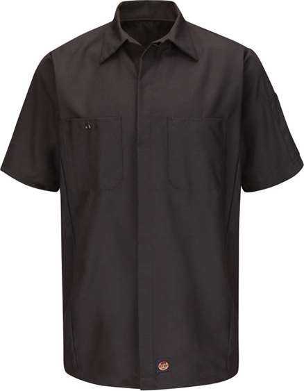 Red Kap SY20L Short Sleeve Automotive Crew Shirt - Long Sizes - Charcoal - HIT a Double - 1