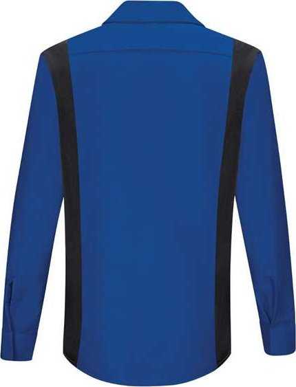 Red Kap SY31 Women&#39;s Performance Plus Long Sleeve Shop Shirt with Oilblok Technology - Royal Blue/ Black - HIT a Double - 2