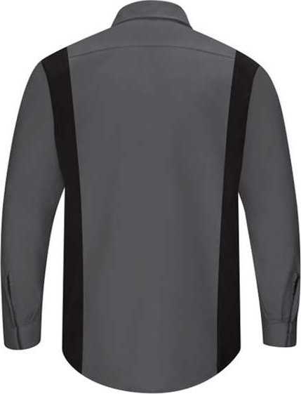 Red Kap SY32 Performance Plus Long Sleeve Shirt with OilBlok Technology - Charcoal/ Black - HIT a Double - 2