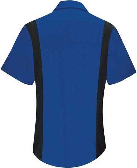 Red Kap SY41 Women&#39;s Performance Plus Short Sleeve Shop Shirt with Oilblok Technology - Royal Blue/ Black - HIT a Double - 2