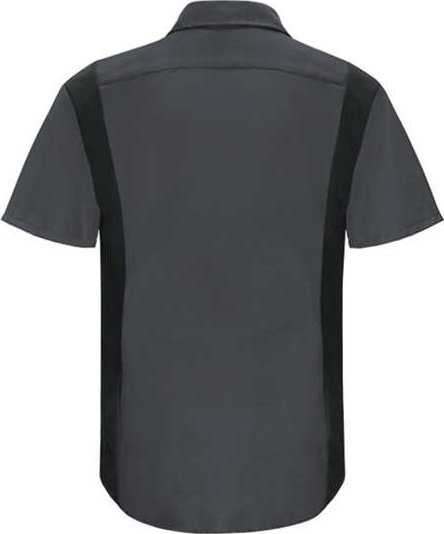 Red Kap SY42 Performance Plus Short Sleeve Shirt with Oilblok Technology - Charcoal/ Black - HIT a Double - 2