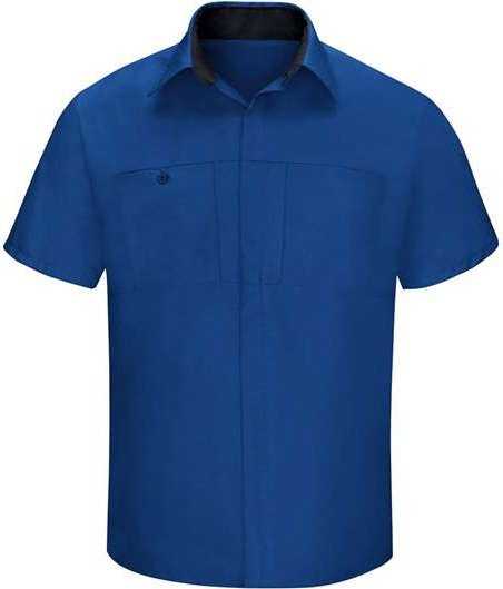 Red Kap SY42 Performance Plus Short Sleeve Shirt with Oilblok Technology - Royal Blue/ Black - HIT a Double - 1
