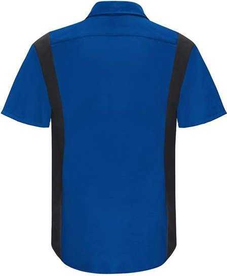 Red Kap SY42 Performance Plus Short Sleeve Shirt with Oilblok Technology - Royal Blue/ Black - HIT a Double - 2