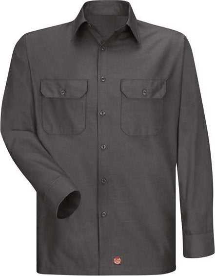 Red Kap SY50 Ripstop Long Sleeve Shirt - Charcoal - HIT a Double - 1
