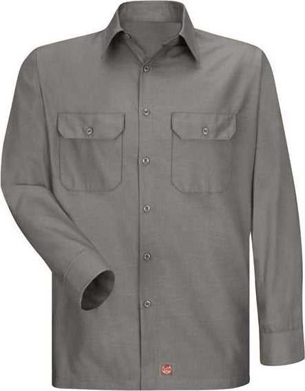 Red Kap SY50 Ripstop Long Sleeve Shirt - GY-Gray - HIT a Double - 1