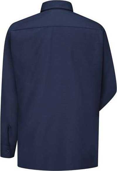 Red Kap SY50L Ripstop Long Sleeve Shirt - Long Sizes - Navy - HIT a Double - 2