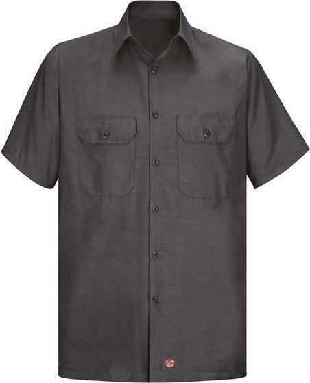 Red Kap SY60 Ripstop Short Sleeve Work Shirt - Charcoal - HIT a Double - 1