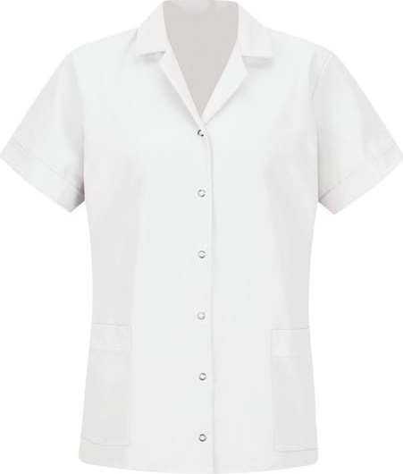 Red Kap TP27 Women&#39;s Smock Loose Fit Short Sleeve - White - HIT a Double - 1