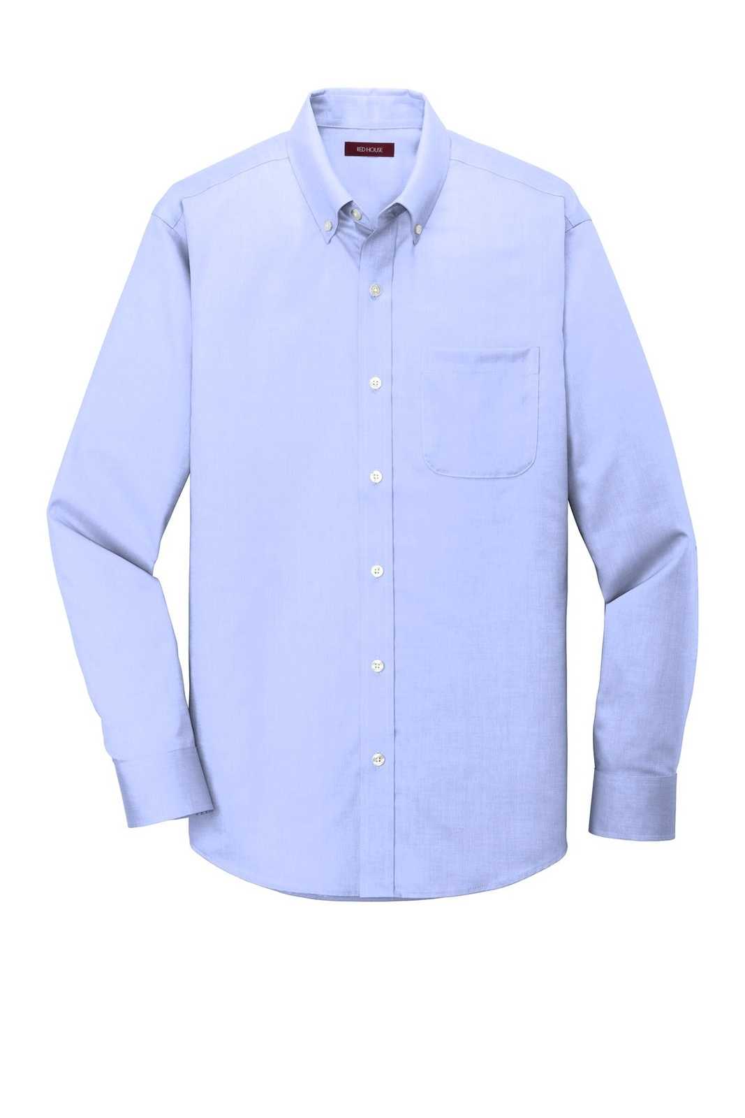 Red House RH240 Pinpoint Oxford Non-Iron Shirt - Blue - HIT a Double - 5