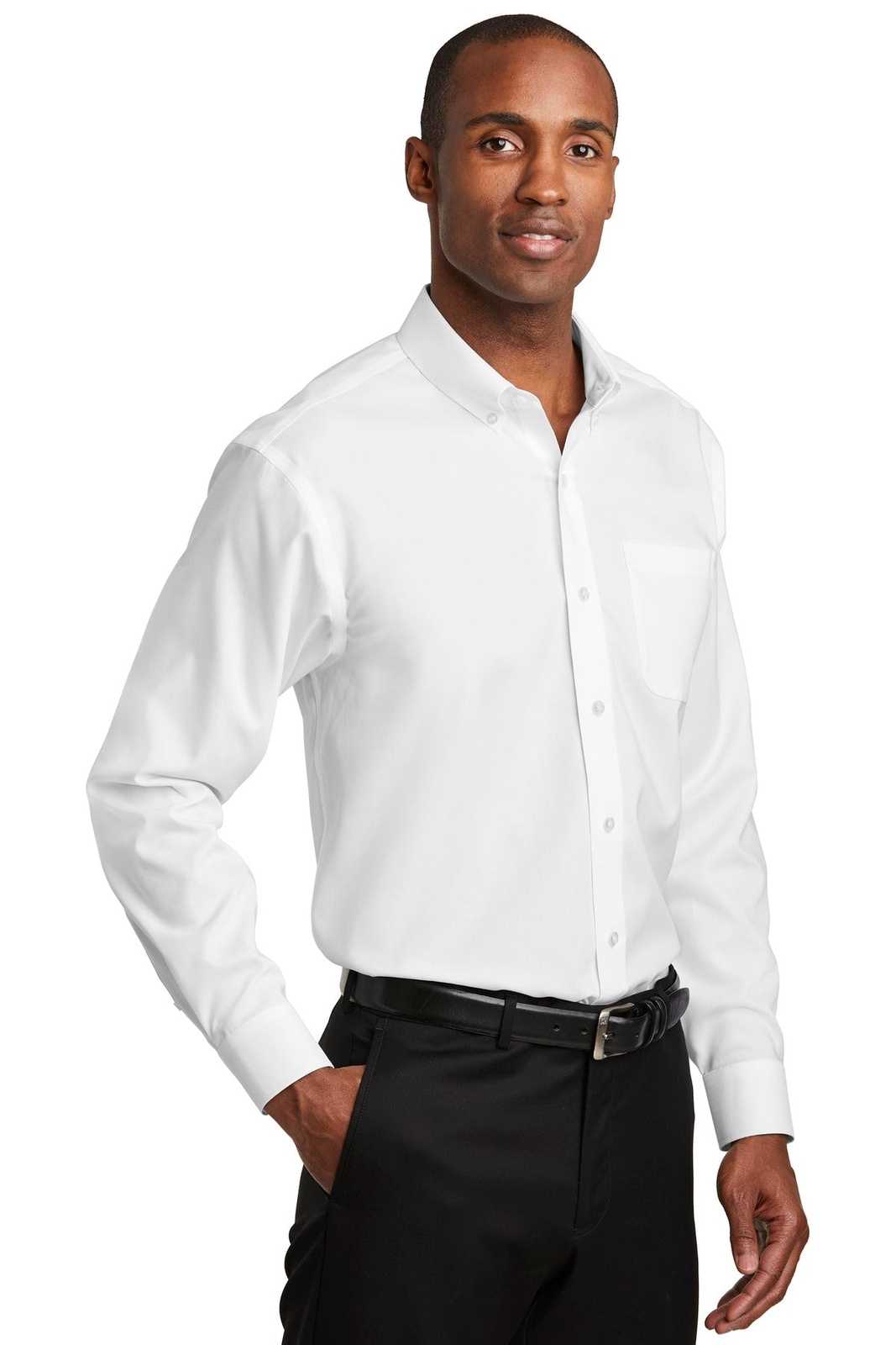 Red House RH240 Pinpoint Oxford Non-Iron Shirt - White - HIT a Double - 4