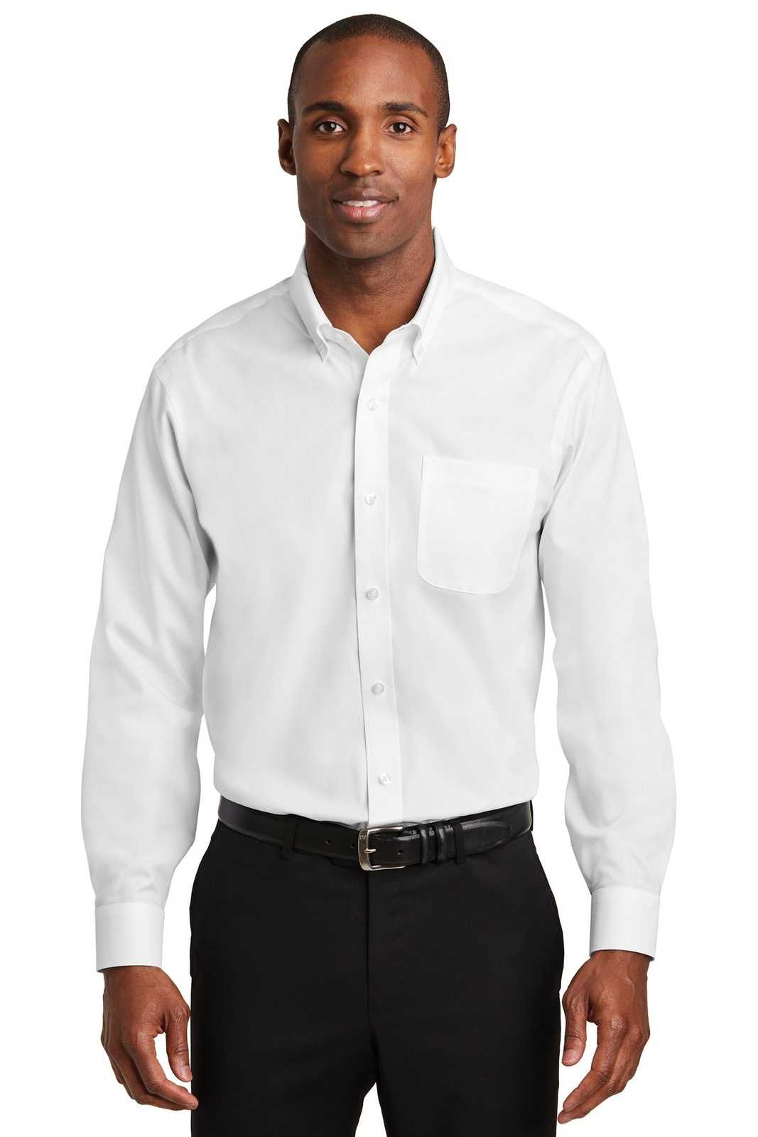 Red House RH240 Pinpoint Oxford Non-Iron Shirt - White - HIT a Double - 1