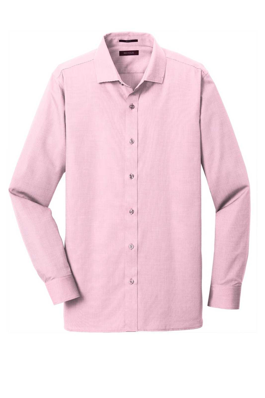 Red House RH390 Slim Fit Nailhead Non-Iron Shirt - Pink - HIT a Double - 5