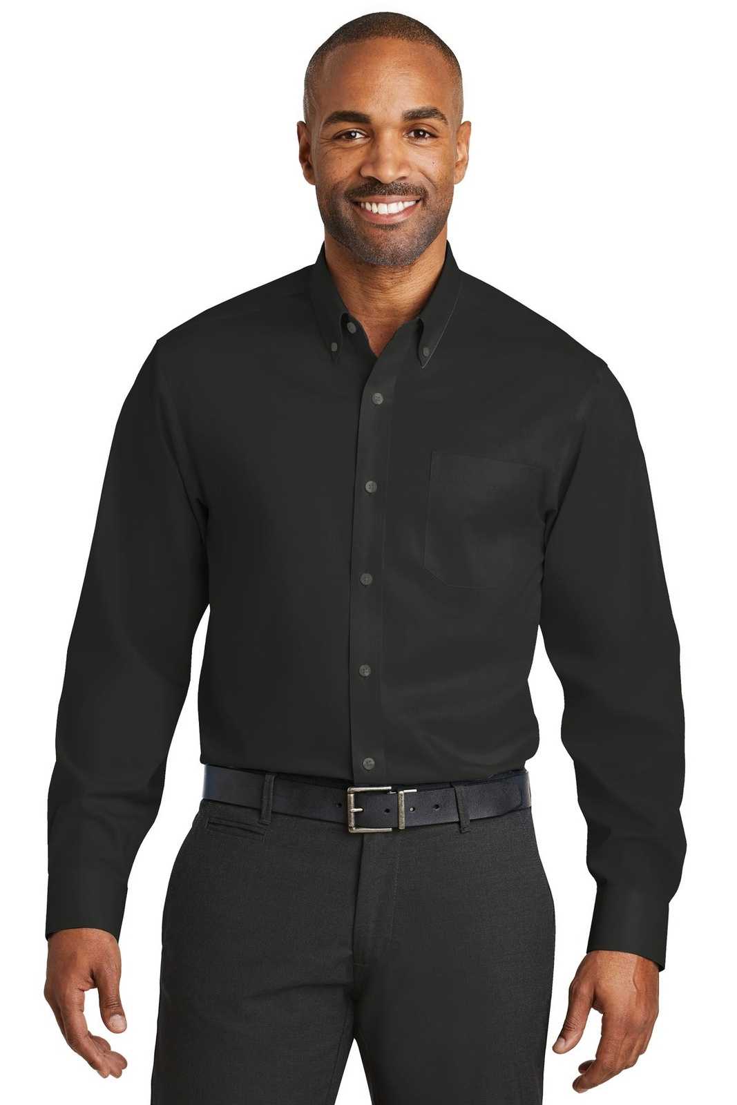 Red House RH78 Non-Iron Twill Shirt - Black - HIT a Double - 1