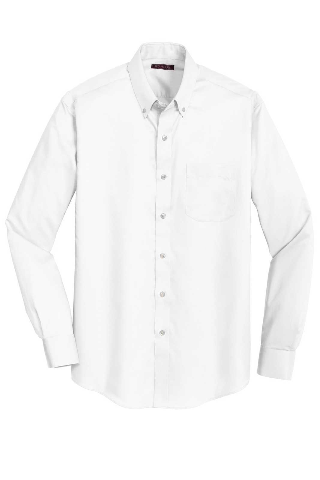 Red House RH78 Non-Iron Twill Shirt - White - HIT a Double - 5
