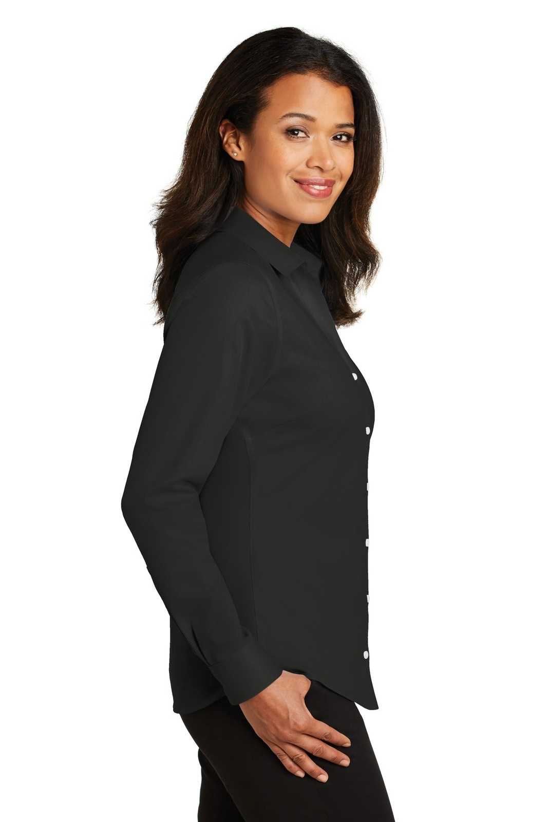 Red House RH79 Ladies Non-Iron Twill Shirt - Black - HIT a Double - 3