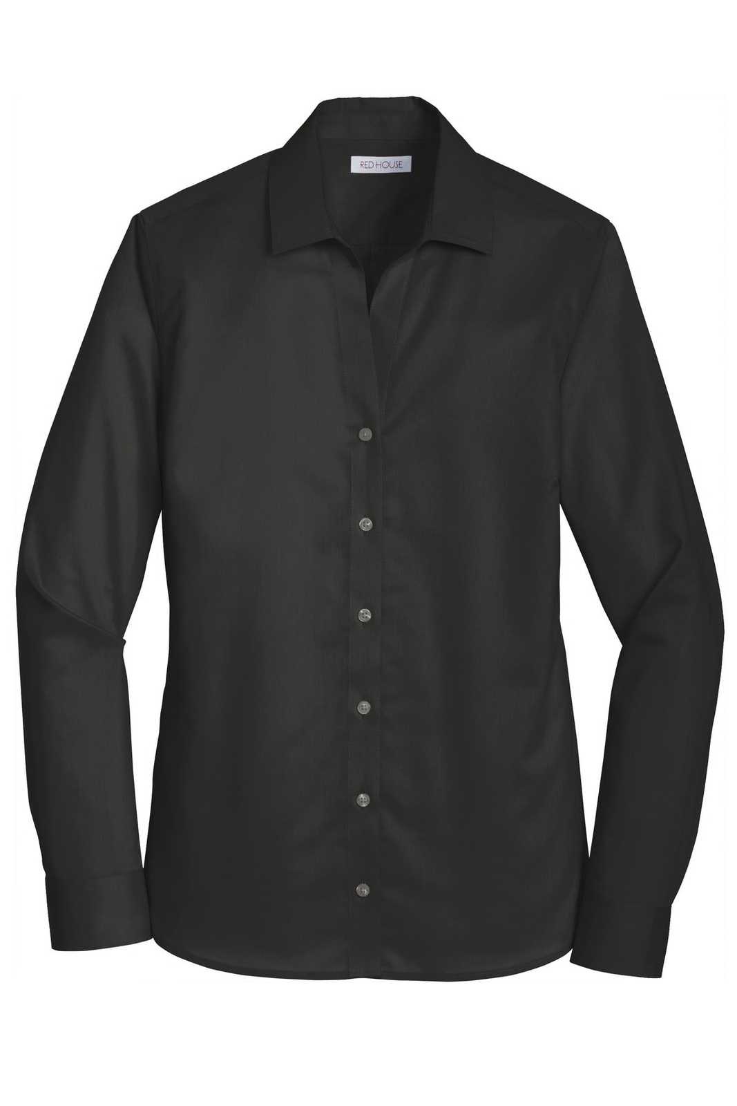 Red House RH79 Ladies Non-Iron Twill Shirt - Black - HIT a Double - 5