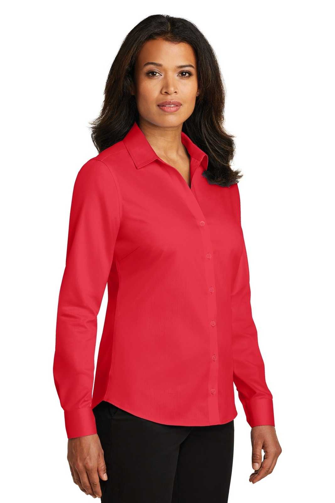 Red House RH79 Ladies Non-Iron Twill Shirt - Dragonfruit Pink - HIT a Double - 4
