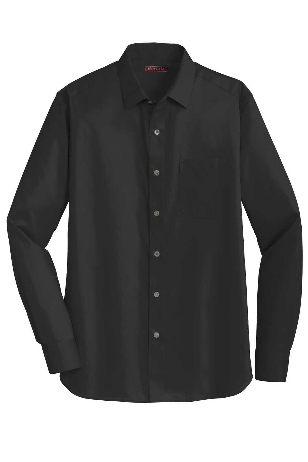 Red House RH80 Slim Fit Non-Iron Twill Shirt - Black - HIT a Double - 5