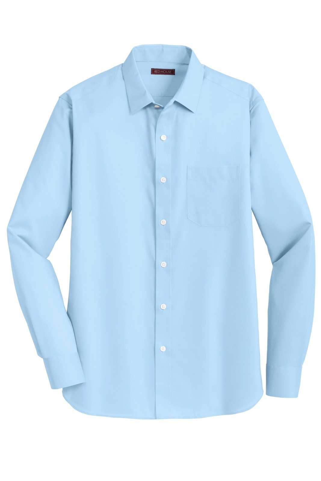 Red House RH80 Slim Fit Non-Iron Twill Shirt - Heritage Blue - HIT a Double - 5