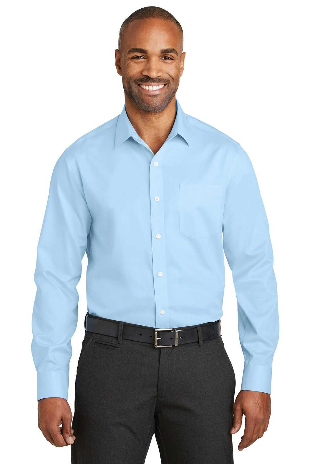 Red House RH80 Slim Fit Non-Iron Twill Shirt - Heritage Blue - HIT a Double - 1