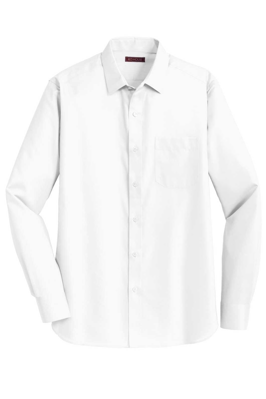 Red House RH80 Slim Fit Non-Iron Twill Shirt - White - HIT a Double - 5