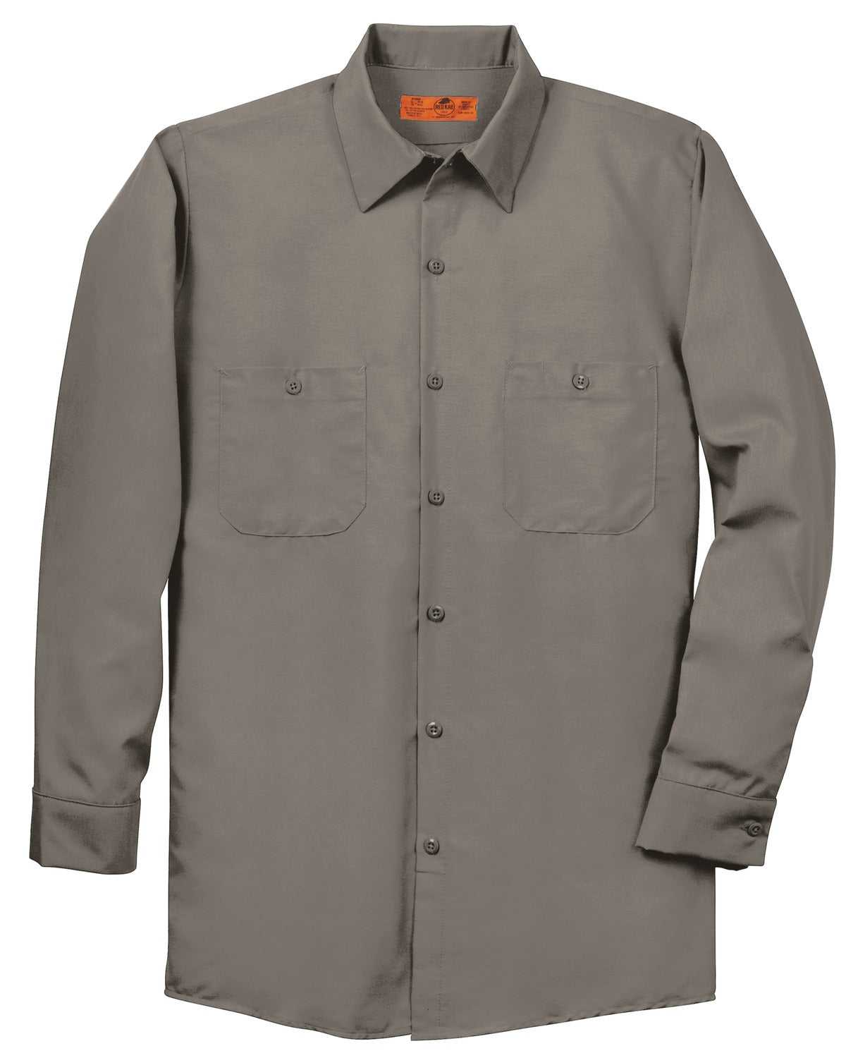 Red Kap SP14 Long Sleeve Industrial Work Shirt - Gray - HIT a Double - 3
