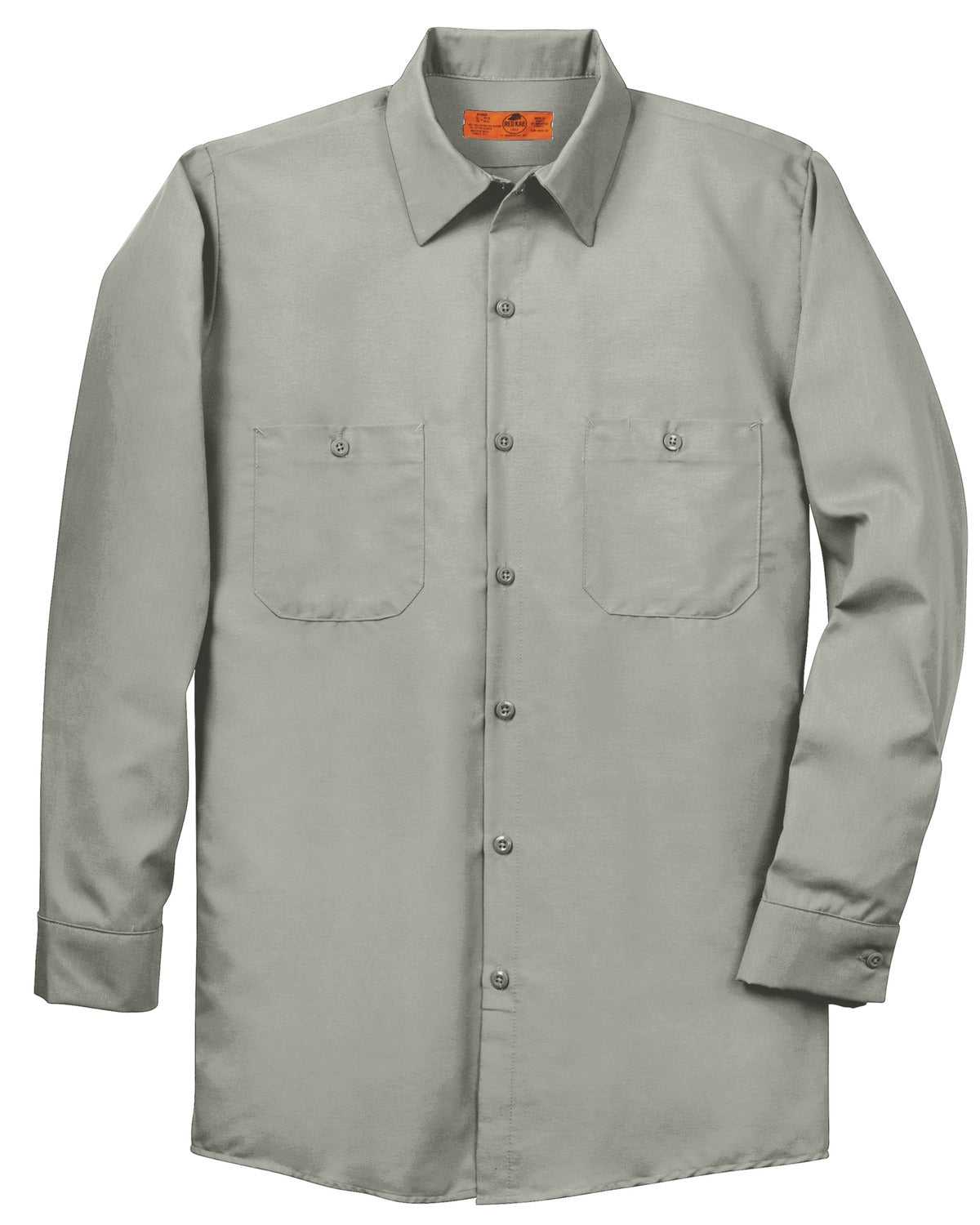Red Kap SP14 Long Sleeve Industrial Work Shirt - Light Gray - HIT a Double - 3