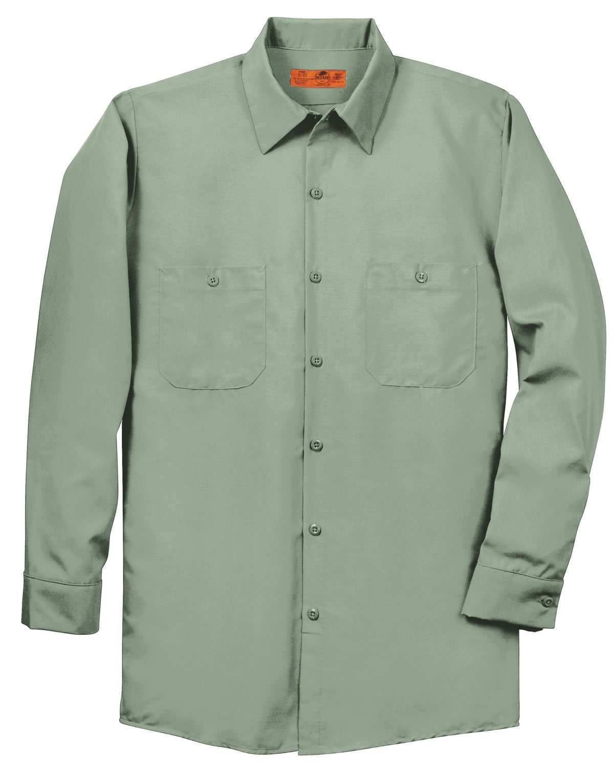 Red Kap SP14 Long Sleeve Industrial Work Shirt - Light Green - HIT a Double - 3
